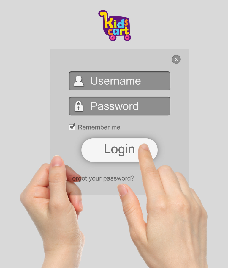login page banner